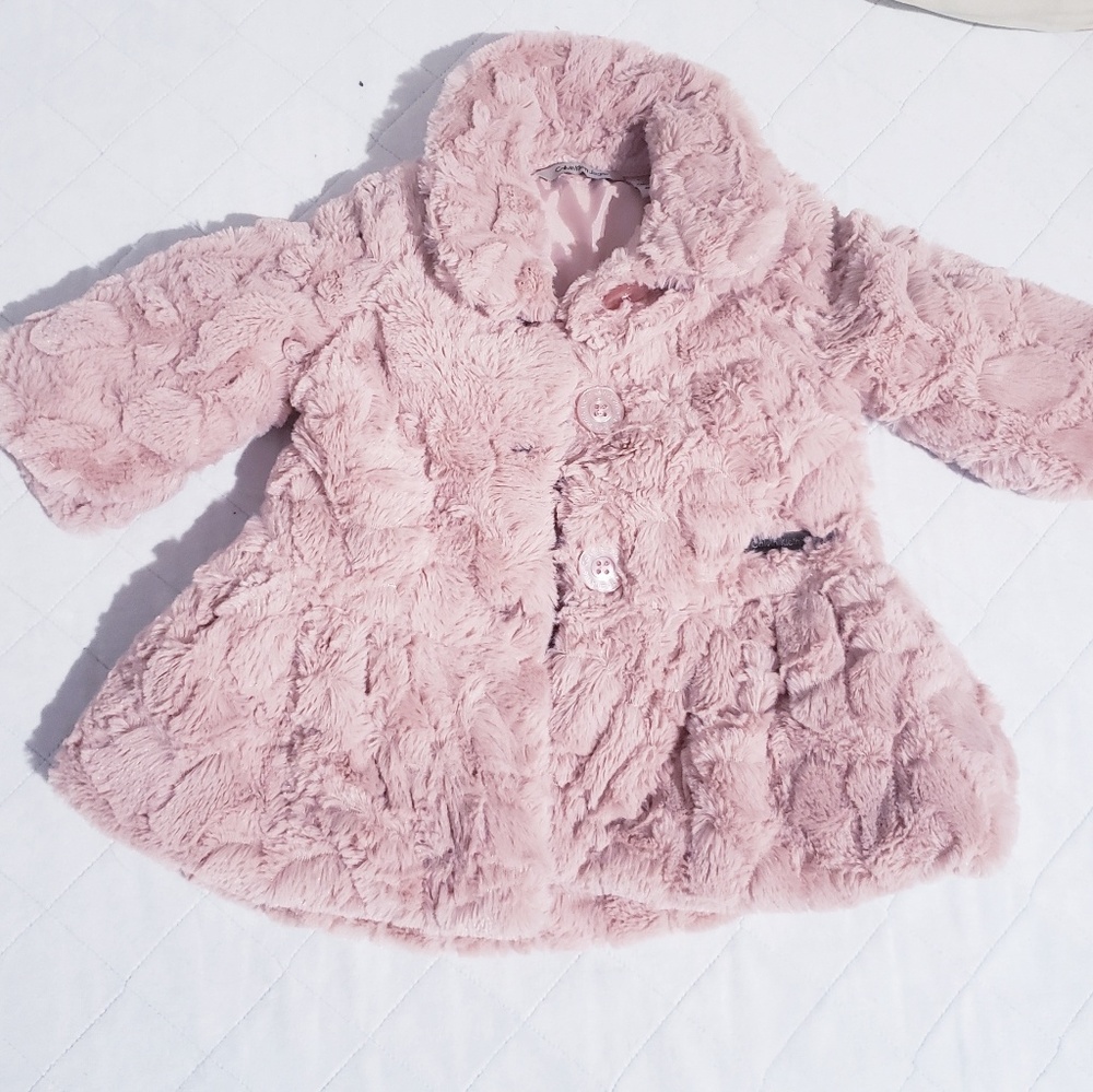 Faux fur baby coat